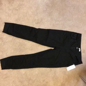High waisted skinny black jeans
